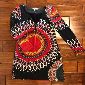 Colorful sweater dress